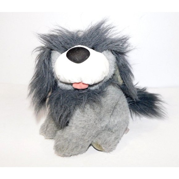 Vintage 1989 Ganz Heritage collection Gray Plush Sheepdog 9" Stuffed Sheep Dog - Picture 1 of 8